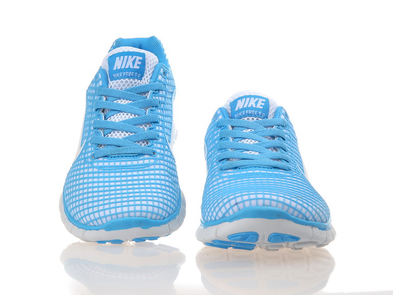 Nike Free 5.0 chaussures de course legeres mens nouveau bleu blanc (1)